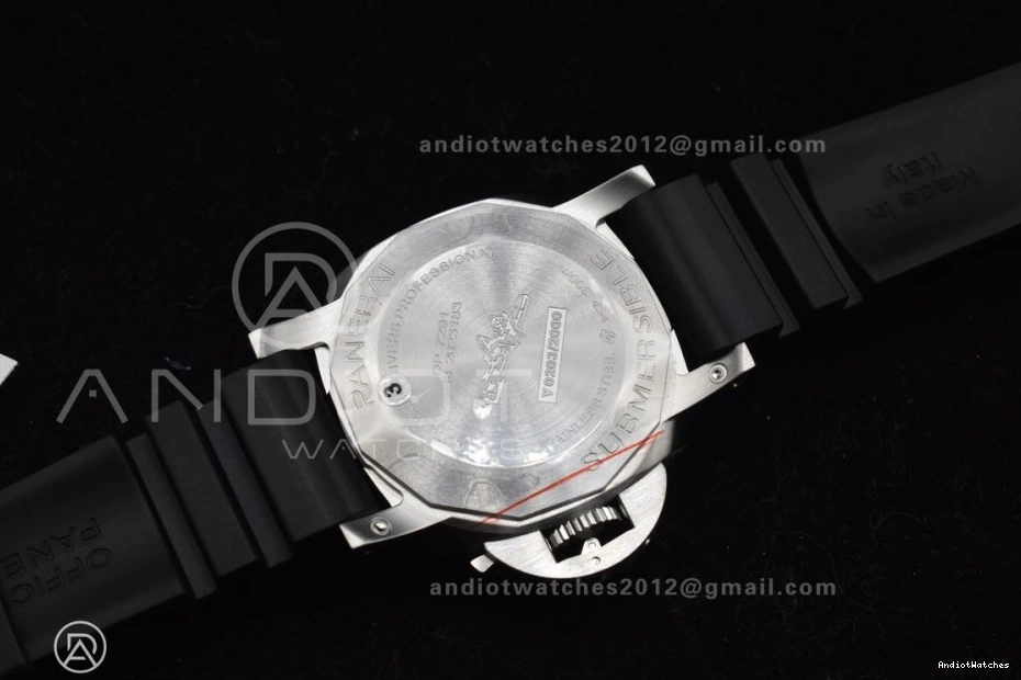 Black PAM2223 White Rubber 42mm on Strap Submersible Edition Best MoistureWicking Dial P 990 VSF 0506